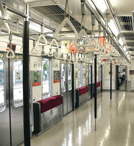 My head's favorite contact points: Handles in Japanese metro trains